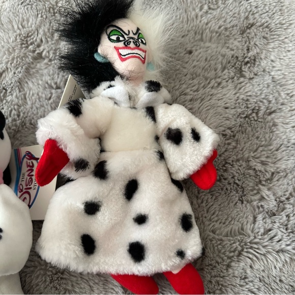 NWT Vintage Disney Beanie Baby 101 Dalmatians Set of Two - Picture 2 of 4